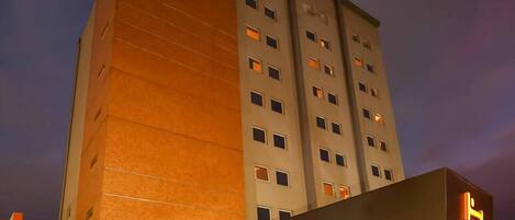 Front of property – evening/night