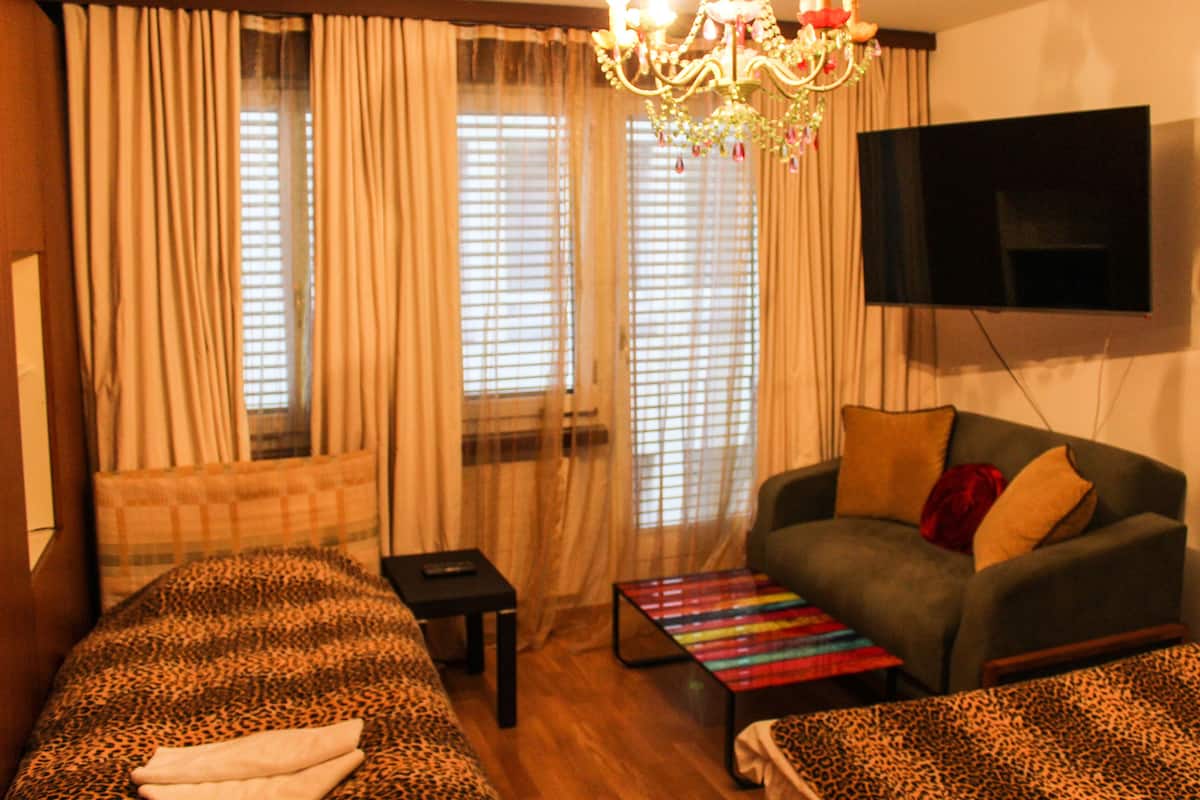 Suite, cocina | Ropa de cama de alta calidad y camas con pillow-top