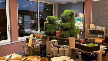 Daily buffet breakfast (EUR 14 per person)