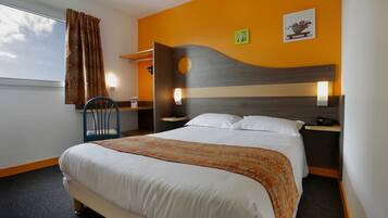 Premium bedding, desk, soundproofing, iron/ironing board