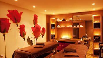 Parihoitohuone(ita), sauna, turkkilainen sauna, vartalohoitoja