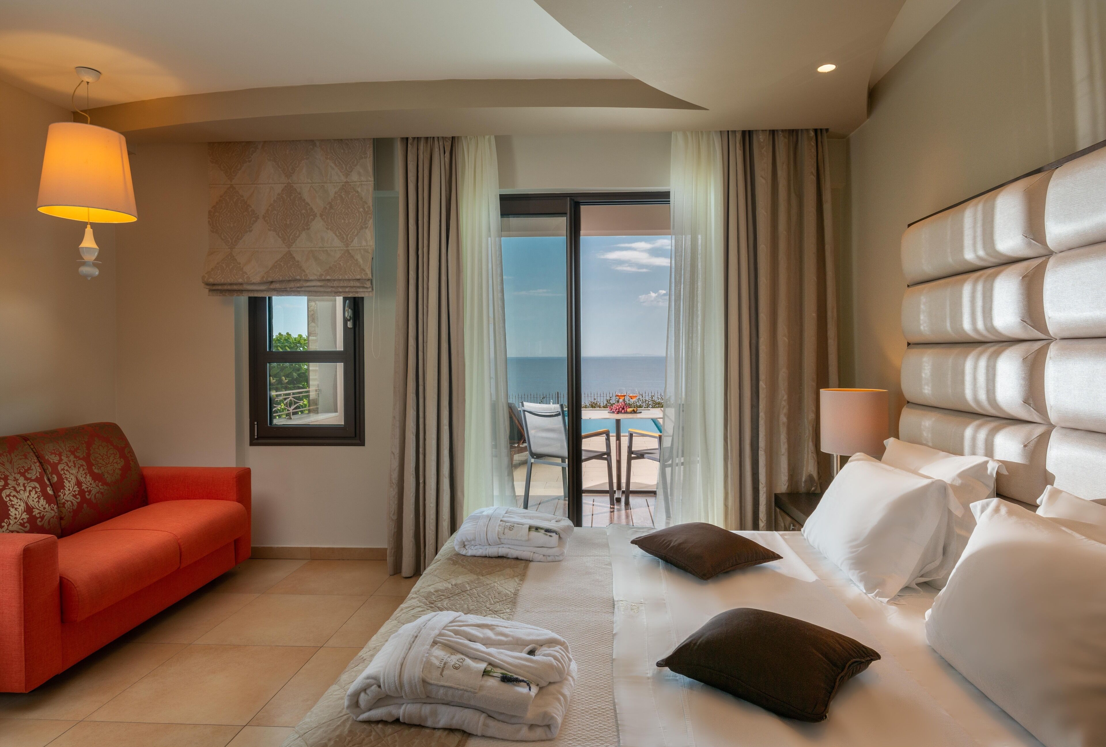 executive double room, private pool, sea view | 1 bedroom, premium bedding, down duvets, pillow-top beds
