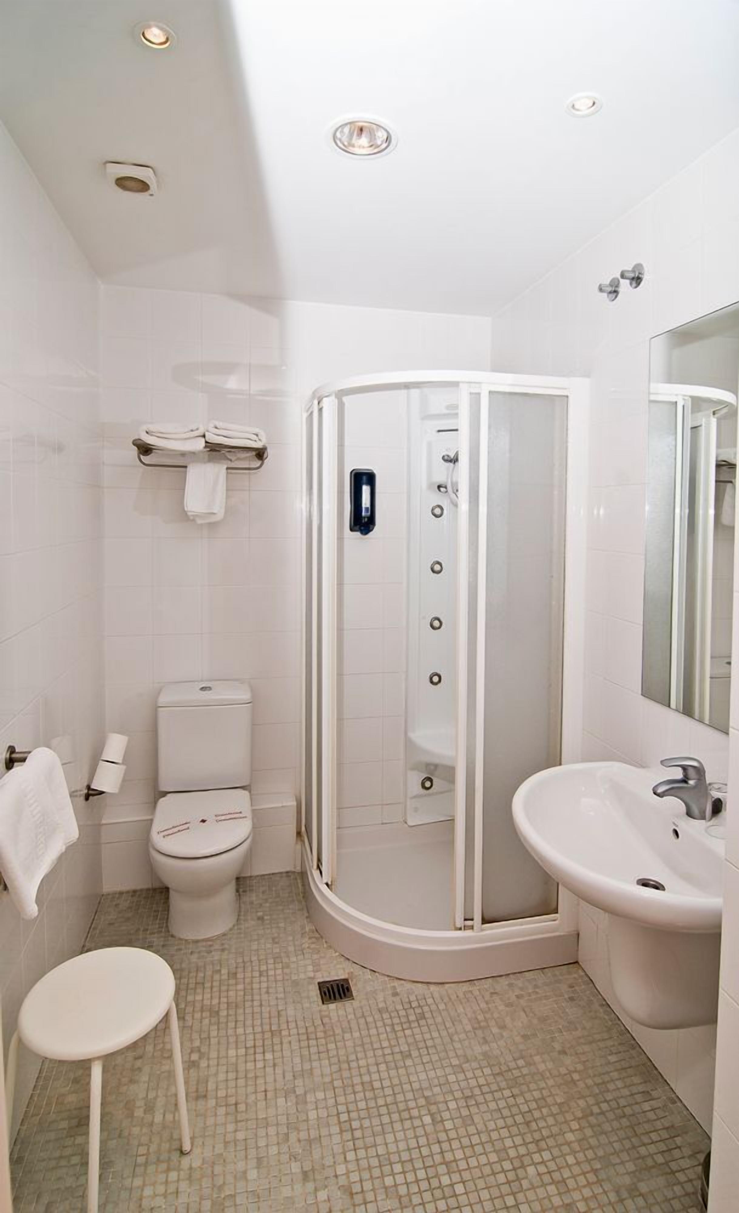 free toiletries, hair dryer, towels, soap