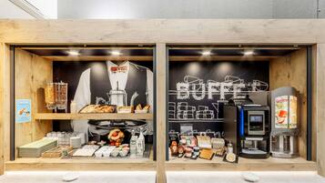 Daily buffet breakfast for a fee