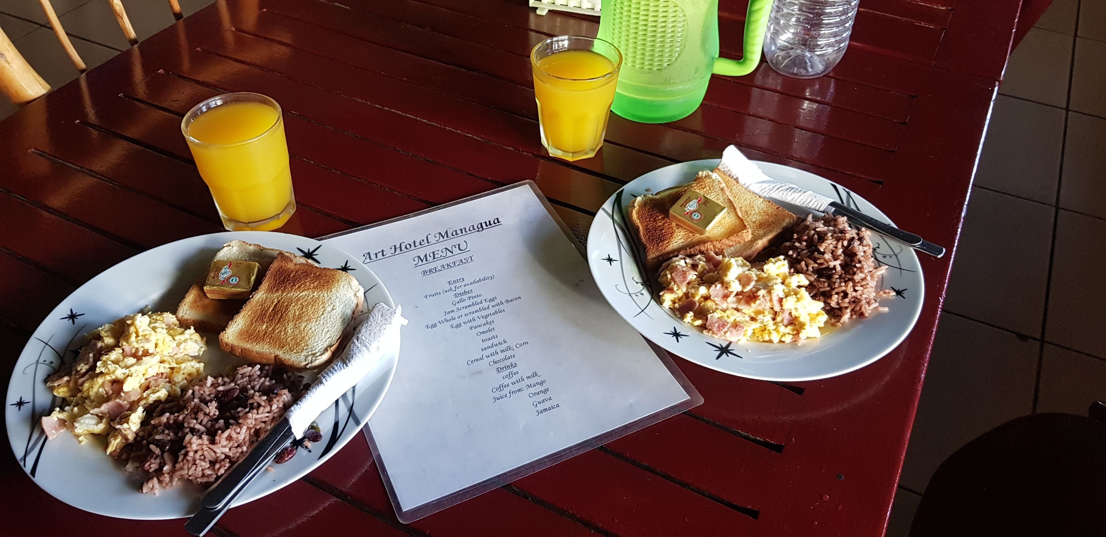 free daily cooked-to-order breakfast