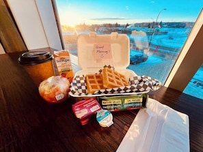 Free daily on-the-go breakfast