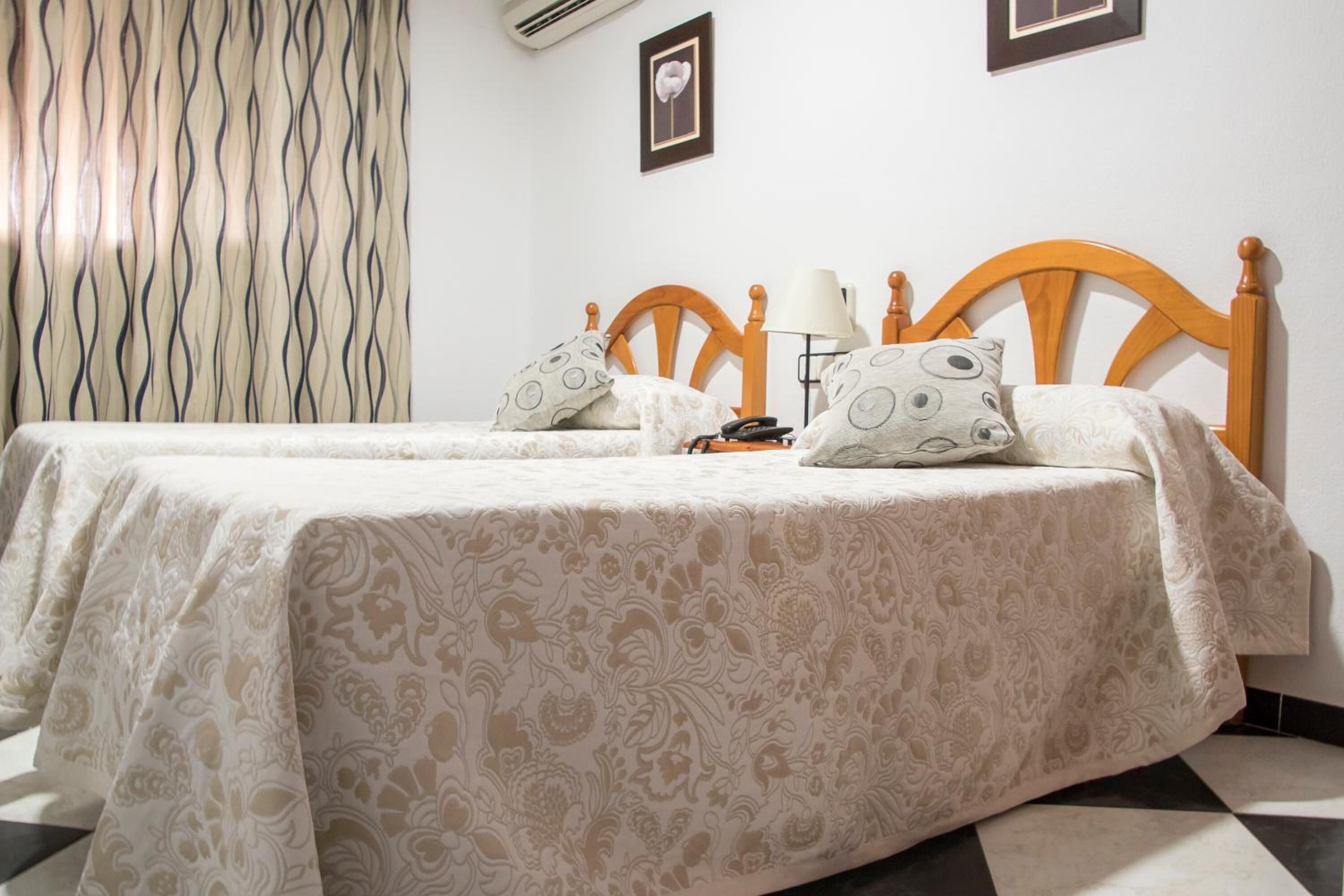 memory-foam beds, minibar, desk, laptop workspace