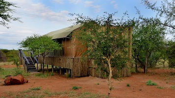 Luxury Tent, 1 King Bed, Courtyard View | Terrace/patio
