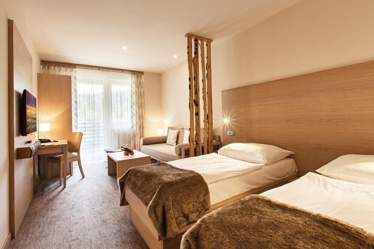 Memory foam beds, minibar, in-room safe, individually decorated