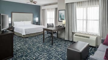 In-room safe, laptop workspace, WiFi (free), alarm clocks