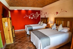 Standard Room, 2 Double Beds | Iron/ironing board, free WiFi, bed sheets - Hotel Ana Catalina & Suites (San Miguel de Allende)