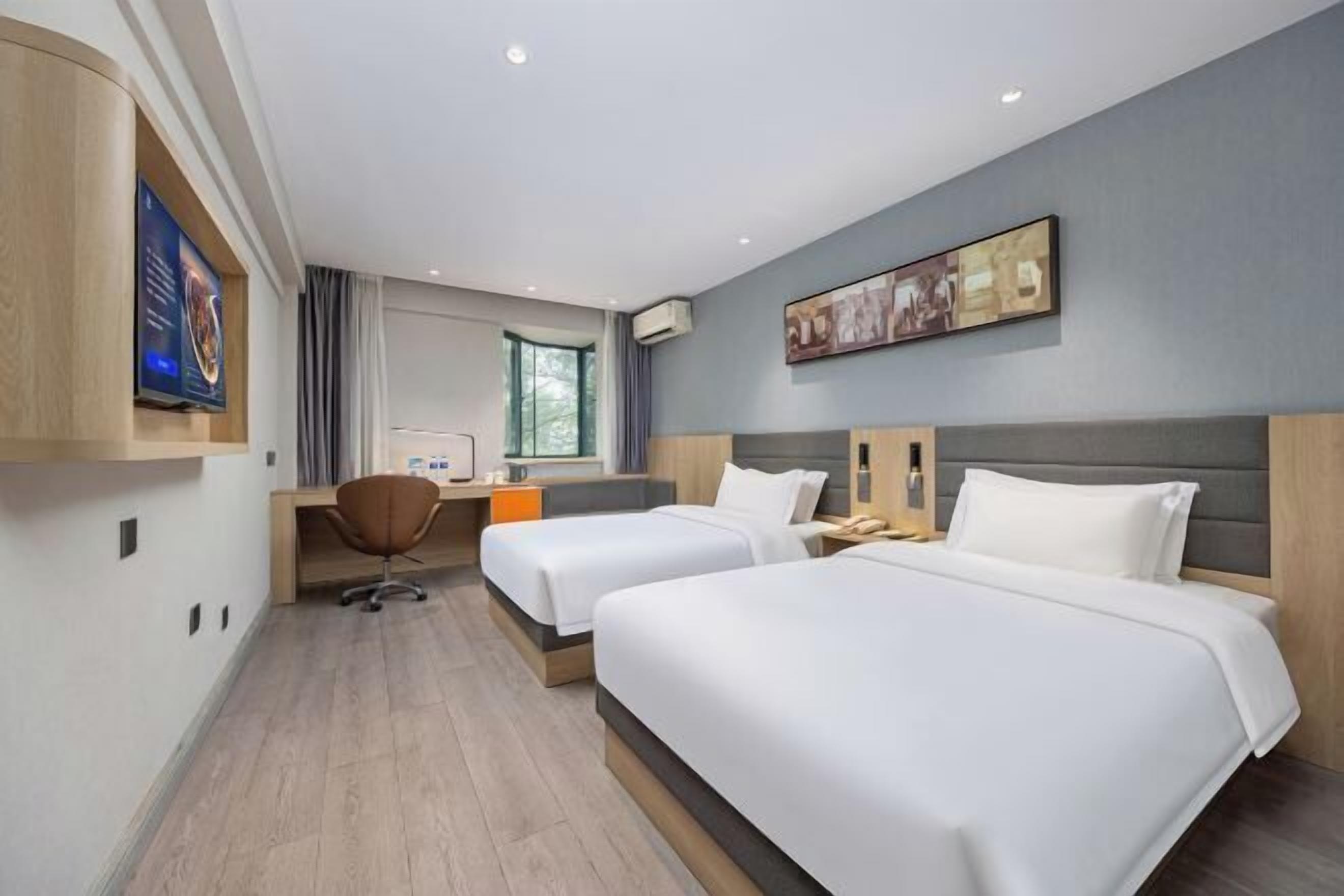 In-room safe, desk, blackout curtains, iron/ironing board