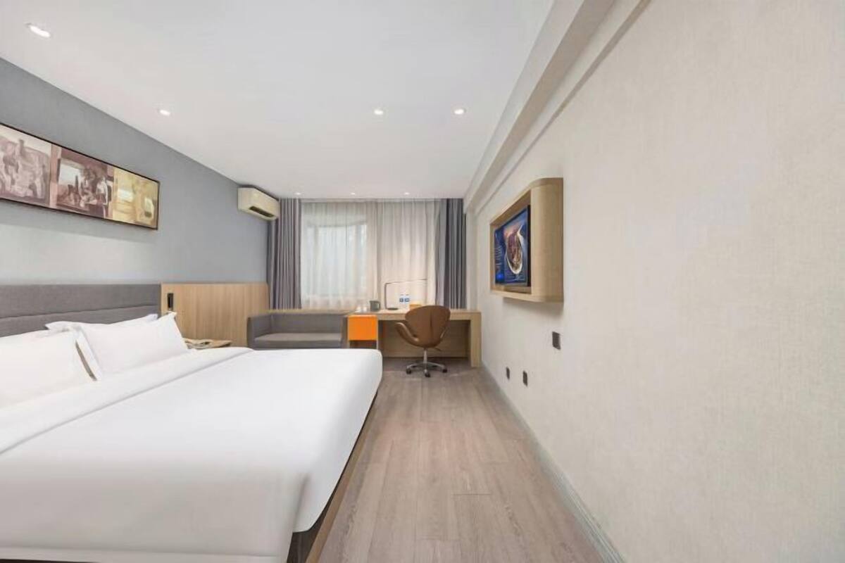 In-room safe, desk, blackout curtains, iron/ironing board