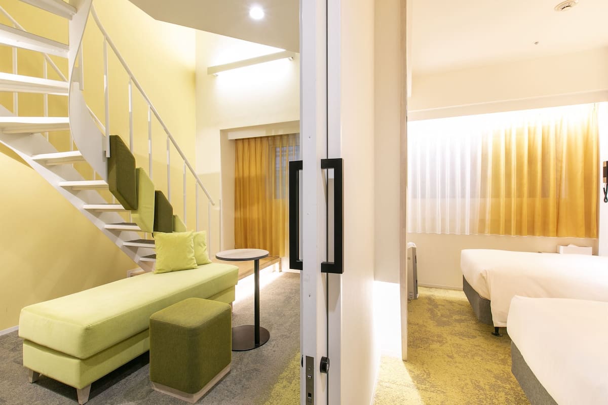 Premium-Zimmer, Nichtraucher (Maisonette Premium Room) | Schallisolierte Zimmer, kostenloses WLAN, Bettwäsche