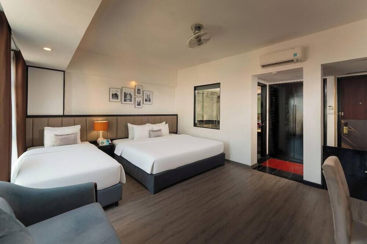 Premium bedding, memory-foam beds, minibar, in-room safe