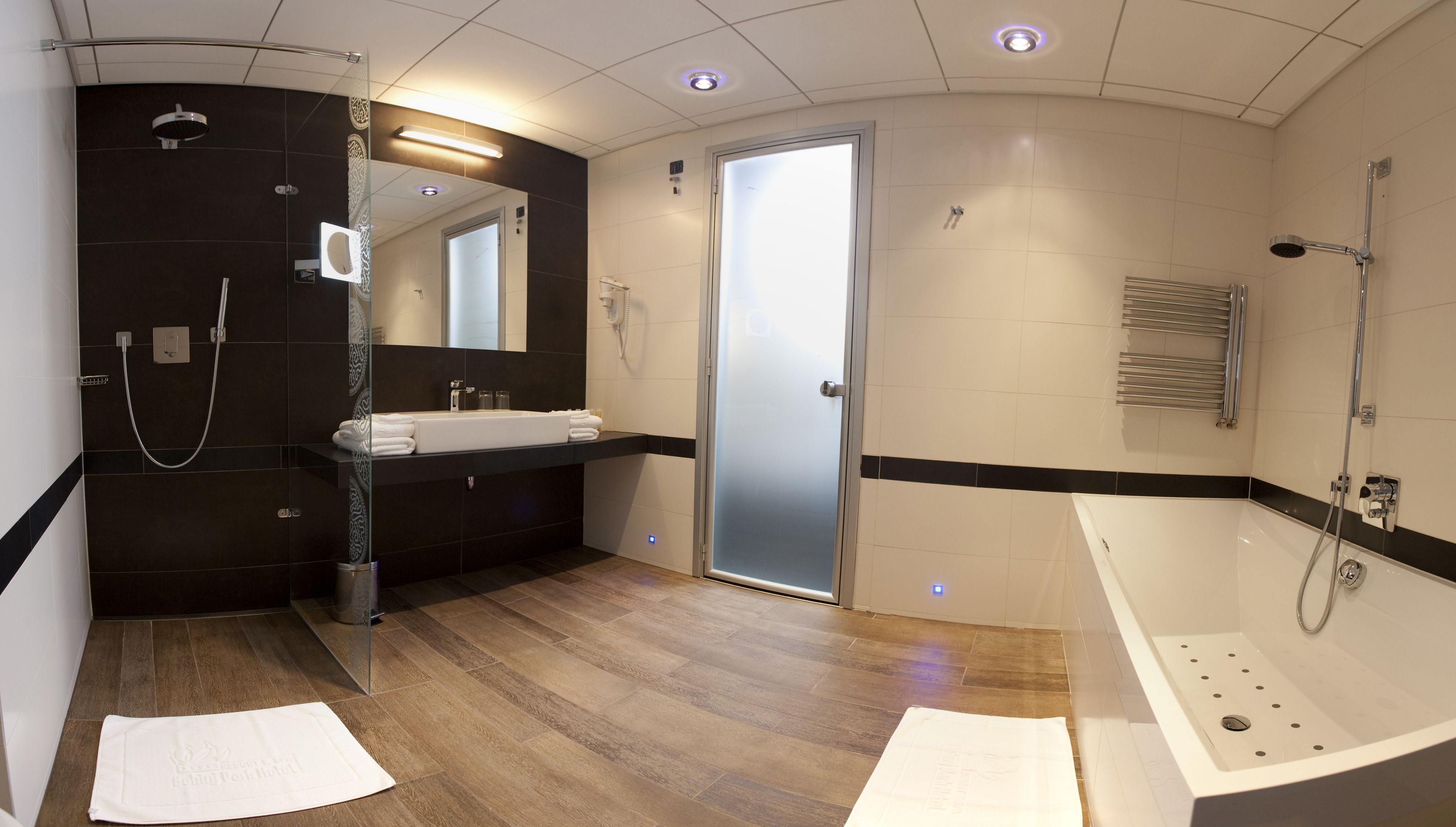 free toiletries, hair dryer, bathrobes, slippers