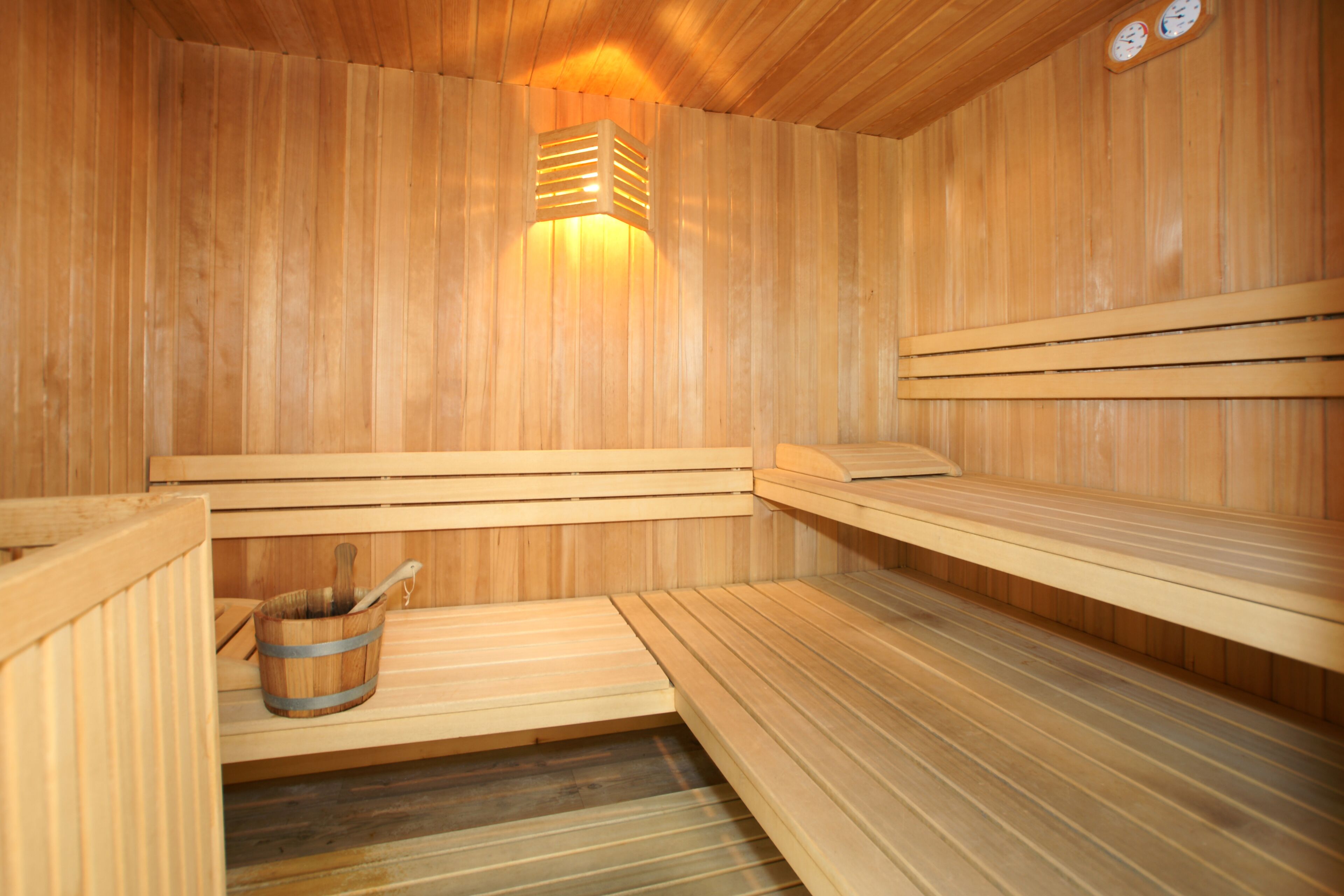sauna, steam room