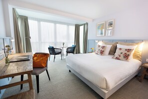 Dobbeltrom – comfort, sjøutsikt | Sengetøy av topp kvalitet, safe på rommet og blendingsgardiner