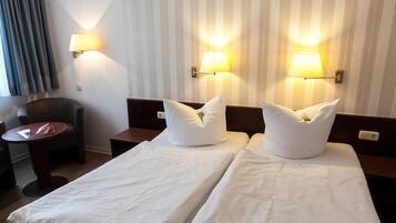 Individually decorated, individually furnished, desk, iron/ironing board