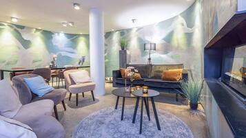 Sala de estar en el lobby