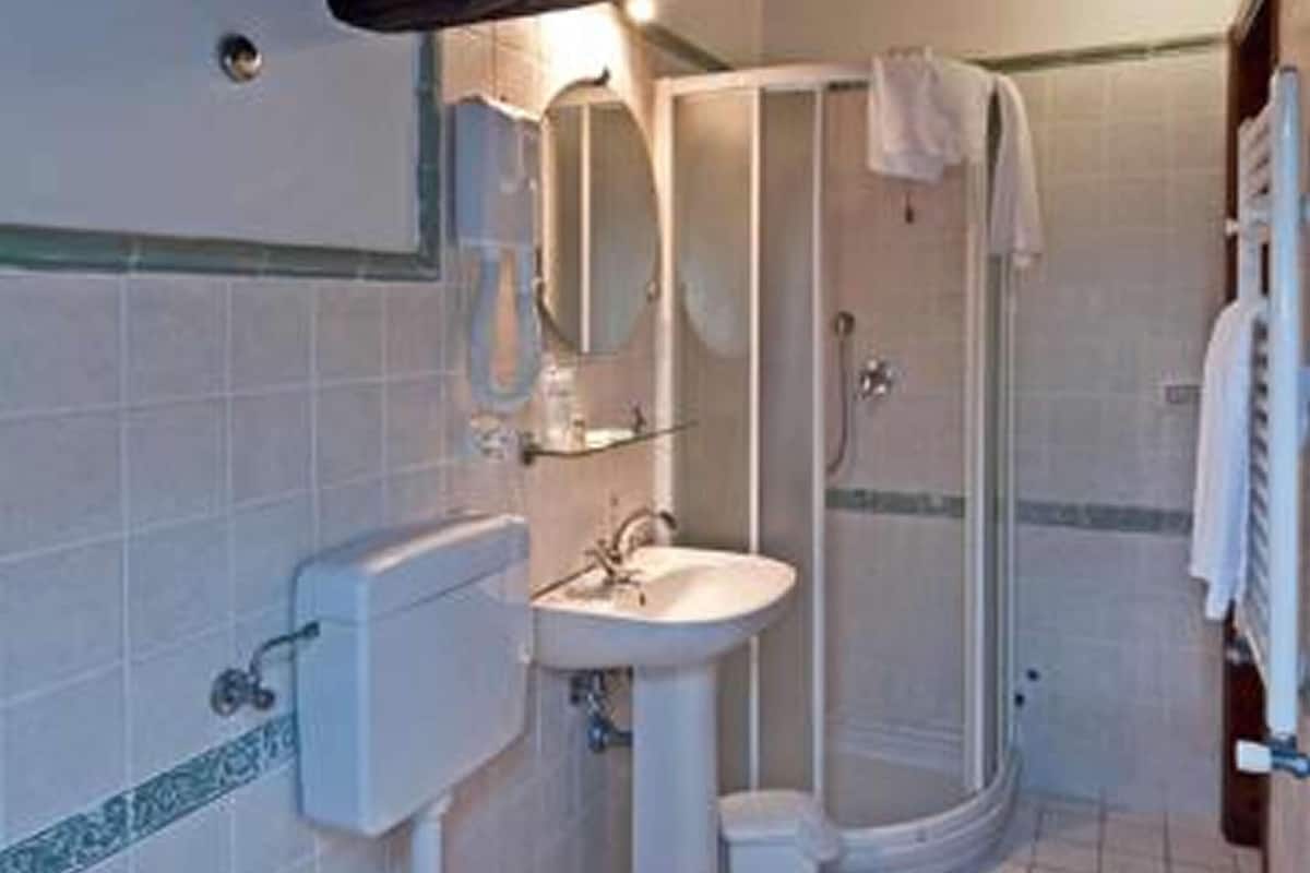 free toiletries, hair dryer, bidet, towels