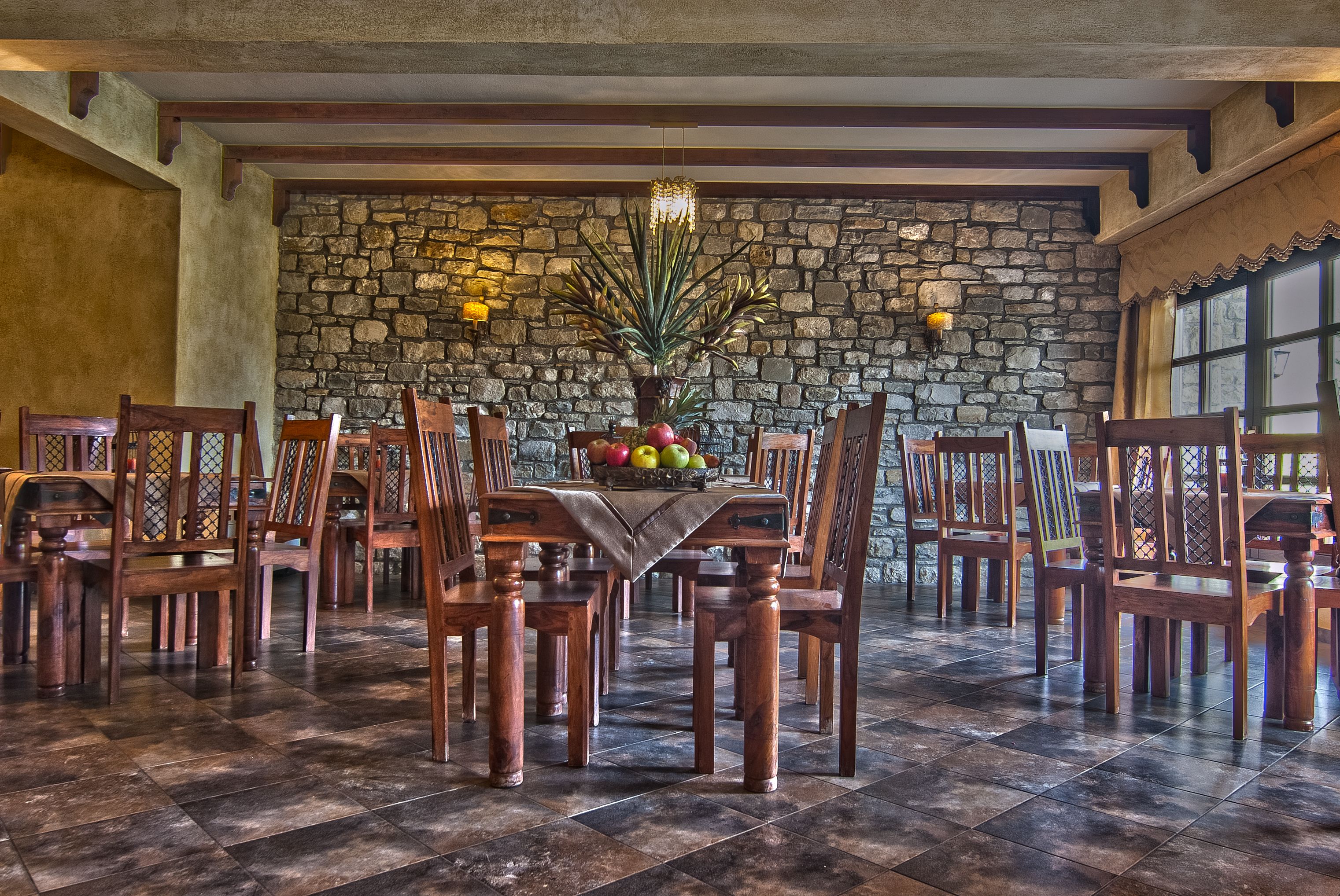 daily buffet breakfast (eur 9 per person)