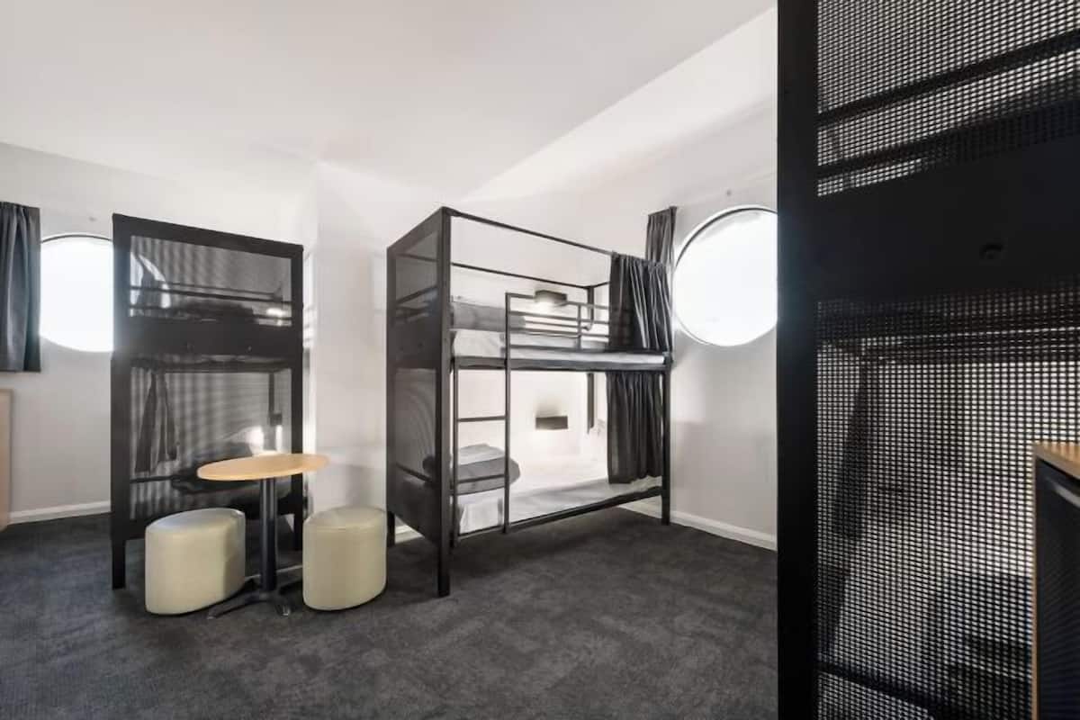 Blackout drapes, free WiFi, bed sheets
