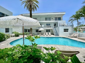 2 outdoor pools, pool umbrellas, sun loungers