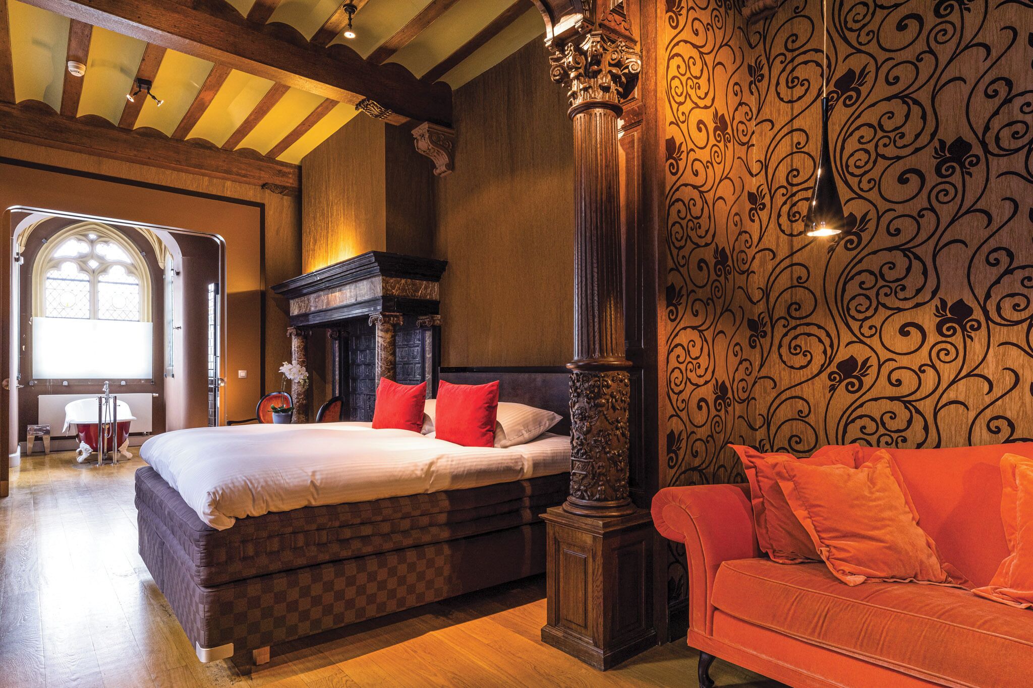 Historic Suite | Lenzuola Frette, biancheria da letto ipoallergenica, minibar