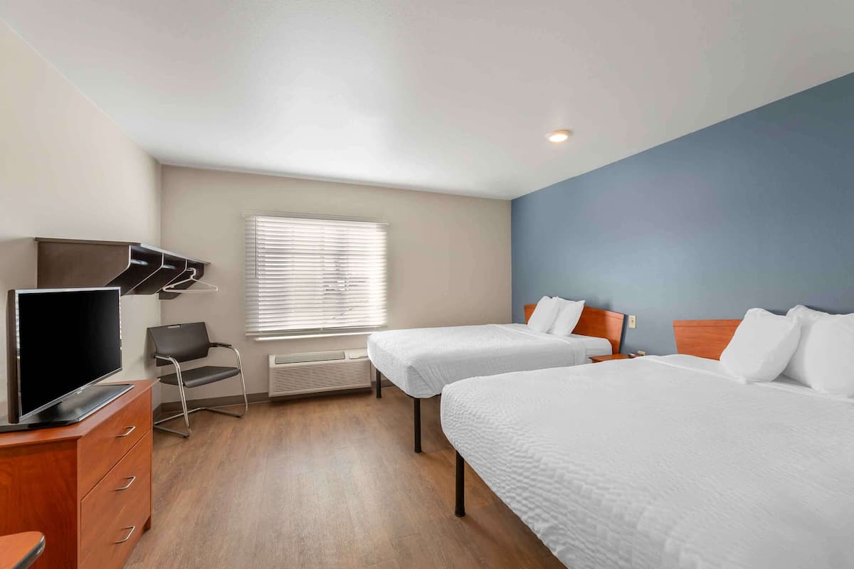 Standard Studio, 2 Queen Beds, Non Smoking, Refrigerator & Microwave | Desk, laptop workspace, iron/ironing board, free WiFi