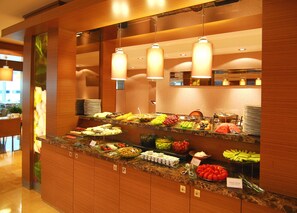 Daily buffet breakfast (EUR 15 per person)