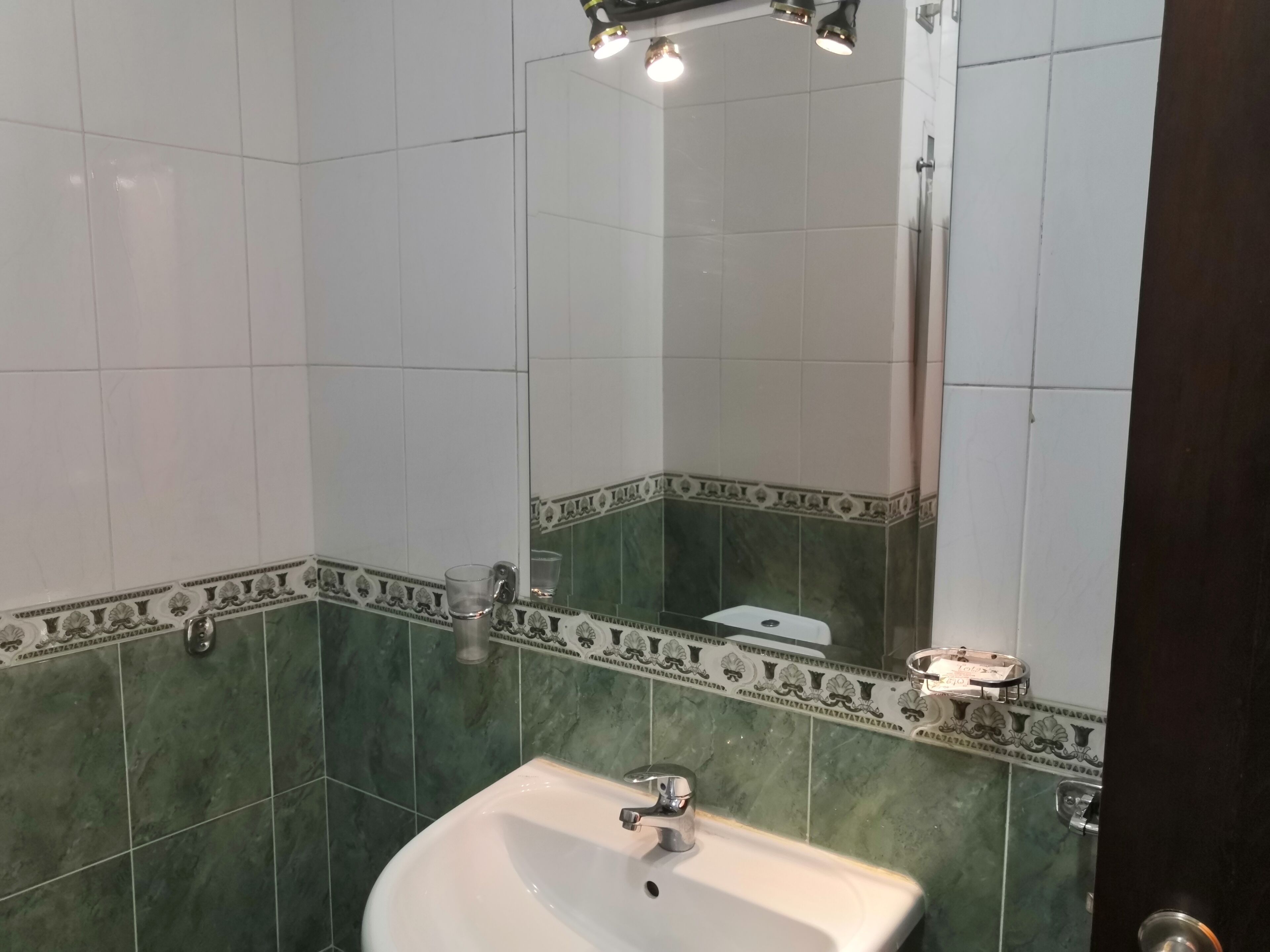 combined shower/bathtub, free toiletries, hair dryer, towels