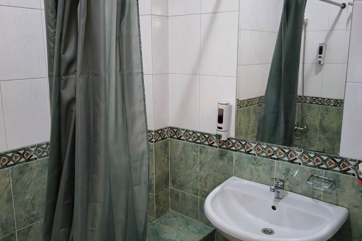 Baño | Tina con regadera, amenidades de baño gratuitas, secadora de cabello