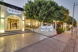 Front of property – evening/night - The Hello Hotel (Bodrum)