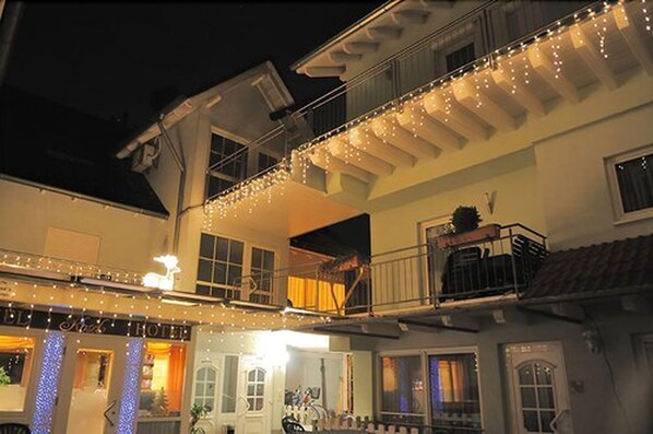Front of property – evening/night