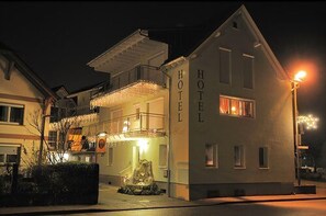 Front of property – evening/night