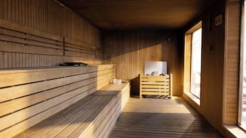 Sauna seca, banheira de hidromassagem, sauna a vapor, banho turco/hammam