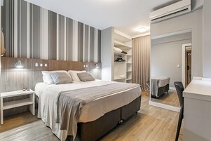 Superior Double Room | Minibar, desk, laptop workspace, blackout drapes