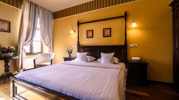 Premium bedding, memory-foam beds, minibar, in-room safe