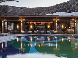 Breakfast, lunch, dinner served; Mediterranean cuisine, beach views 