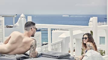 Suíte superior, banheira de imersão (Outdoor) | Terraço/pátio