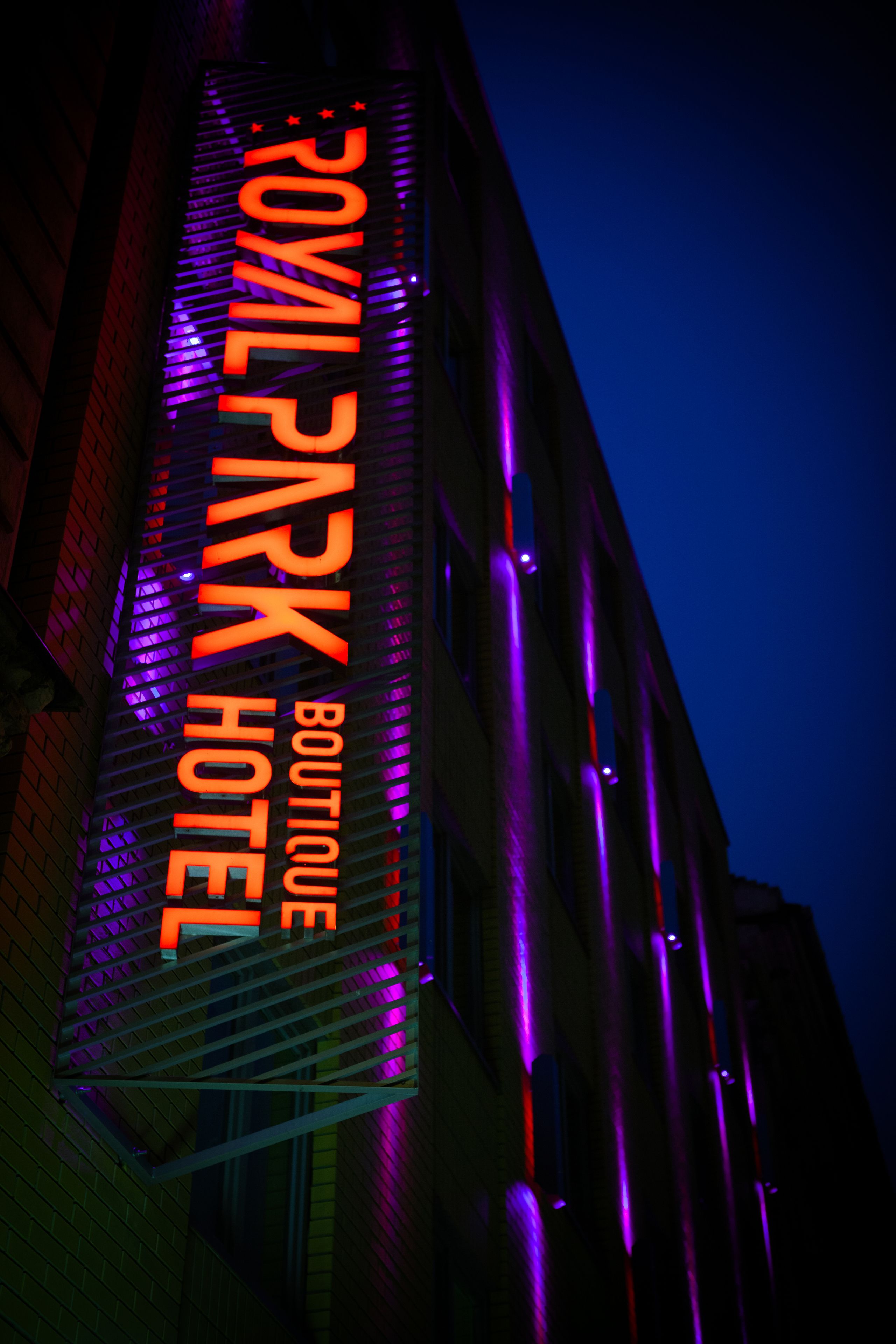 front of property – evening/night