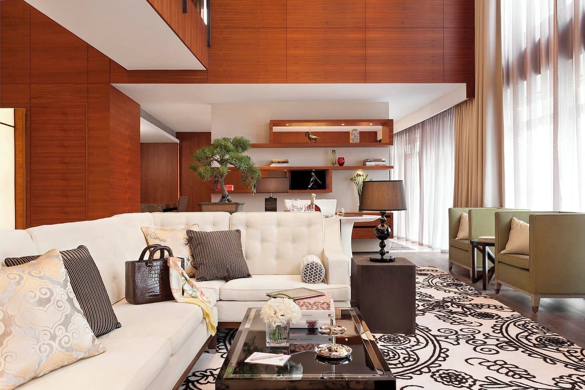 Presidential Suite, Club Lounge Access, City View | Living area | 40-inch LCD TV with digital channels, TV, DVD player