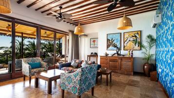 Svit - 1 sovrum - balkong - havsutsikt | Vardagsrum