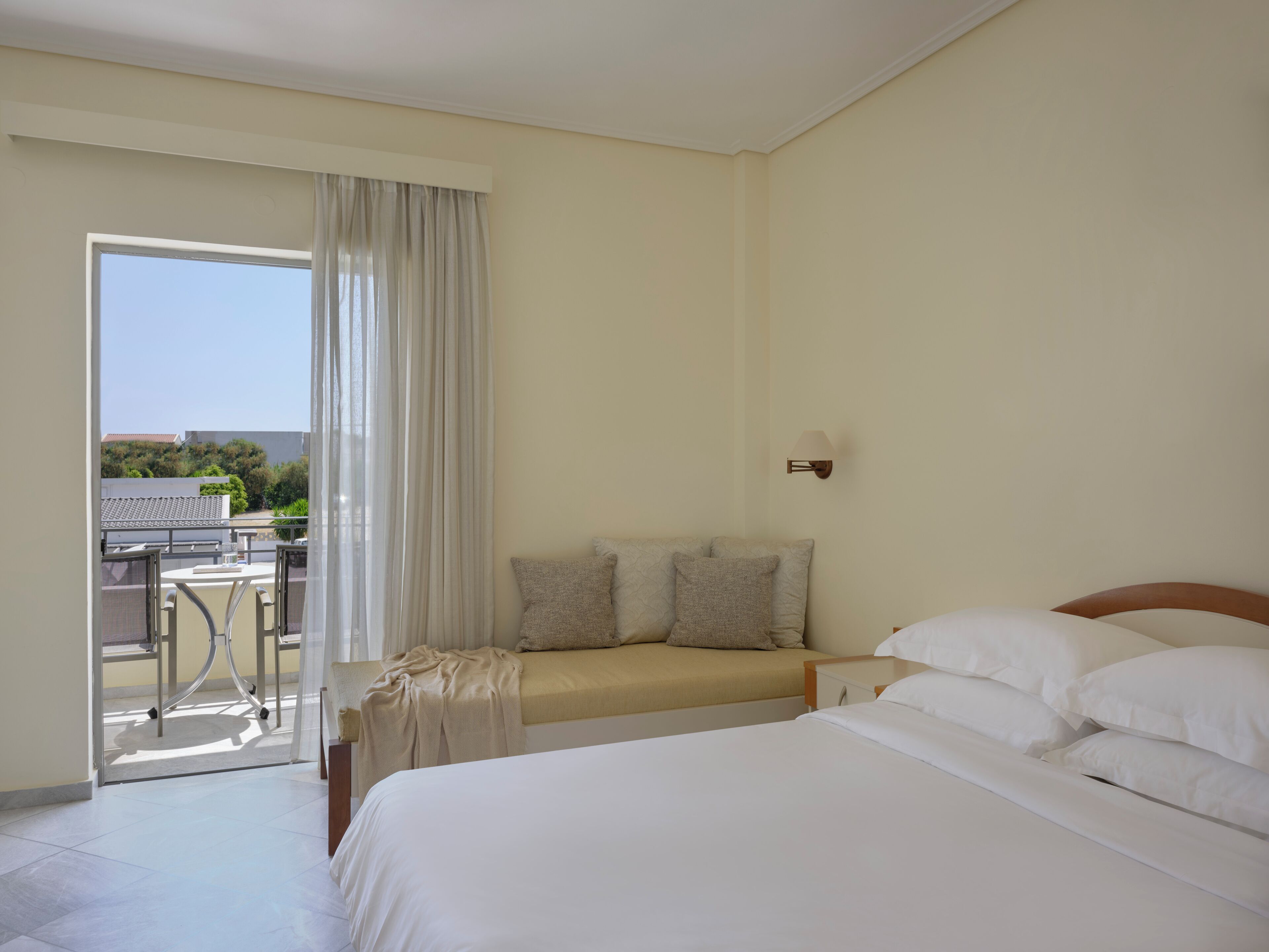 triple room pool view | egyptian cotton sheets, premium bedding, pillow-top beds, in-room safe