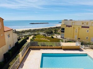 Apartment (2 pièces mezzanine 6 personnes) | View from room - Vacancéole - Résidence Alizea Beach (Valras-Plage)