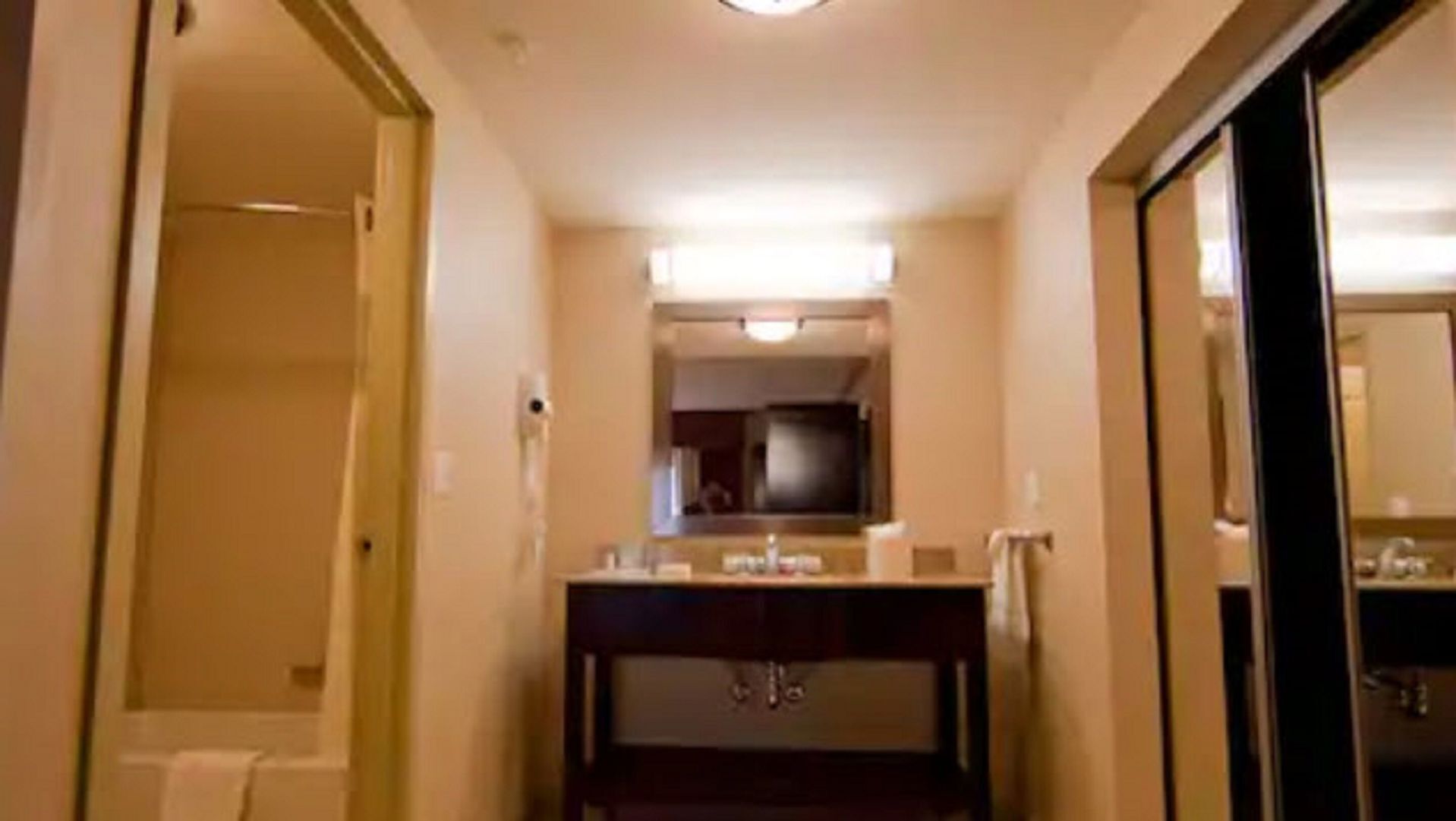 Bathroom | Hair dryer, towels, soap, shampoo