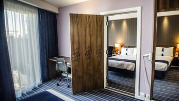 In-room safe, desk, cribs (free), WiFi (free)