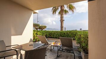 Double Room, Terrace, Sea View | Minibar, in-room safe, desk, free WiFi