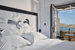 Ropa de cama de alta calidad y minibar